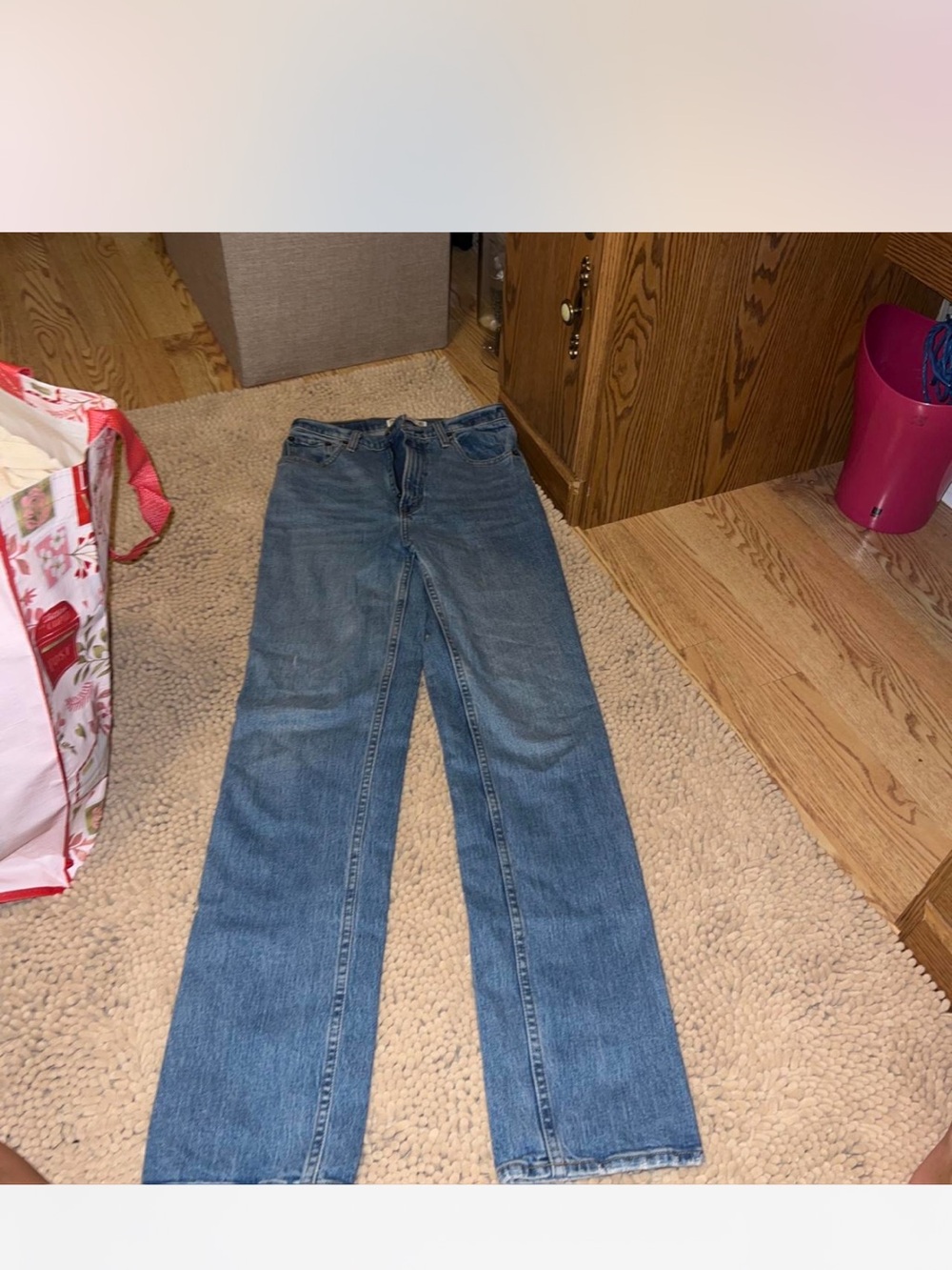 Abercrombie & Fitch Straight-Leg Jeans - Blue Denim